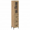 Highboard z szufladą Dąb rzemieślniczy 34,5 x 34 x 180 cm