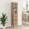 Highboard z szufladą Dąb rzemieślniczy 34,5 x 34 x 180 cm