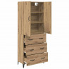 Highboard z szufladą Dąb rzemieślniczy 69,5 x 34 x 180 cm