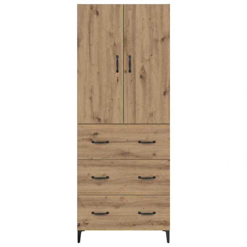 Highboard z szufladą Dąb rzemieślniczy 69,5 x 34 x 180 cm