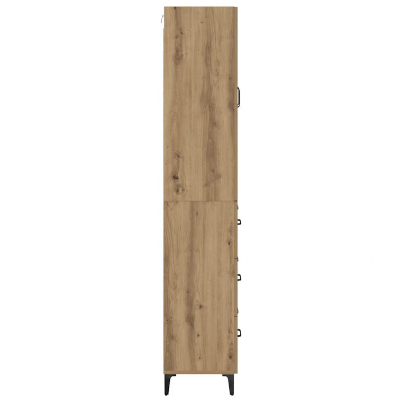 Highboard z szufladą Dąb rzemieślniczy 69,5 x 34 x 180 cm