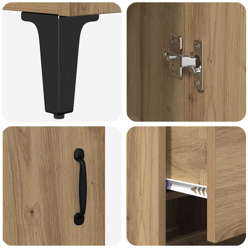 Highboard z szufladą Dąb rzemieślniczy 69,5 x 34 x 180 cm