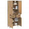 Highboard 2 pcs Dąb rzemieślniczy Materiał drewnopochodny