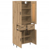 Highboard 2 pcs Dąb rzemieślniczy Materiał drewnopochodny