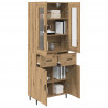 Highboard 2 pcs Dąb rzemieślniczy Materiał drewnopochodny