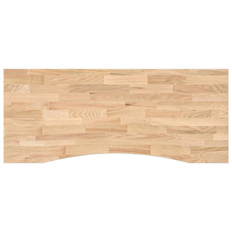 Biurko Czarny i naturalny 120 x 60 cm Dąb lite