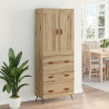 Highboard z szufladą Dąb rzemieślniczy 69,5 x 34 x 180 cm