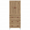 Highboard z szufladą Dąb rzemieślniczy 69,5 x 34 x 180 cm
