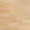 Biurko Czarny i naturalny 140 x 60 cm Dąb lite