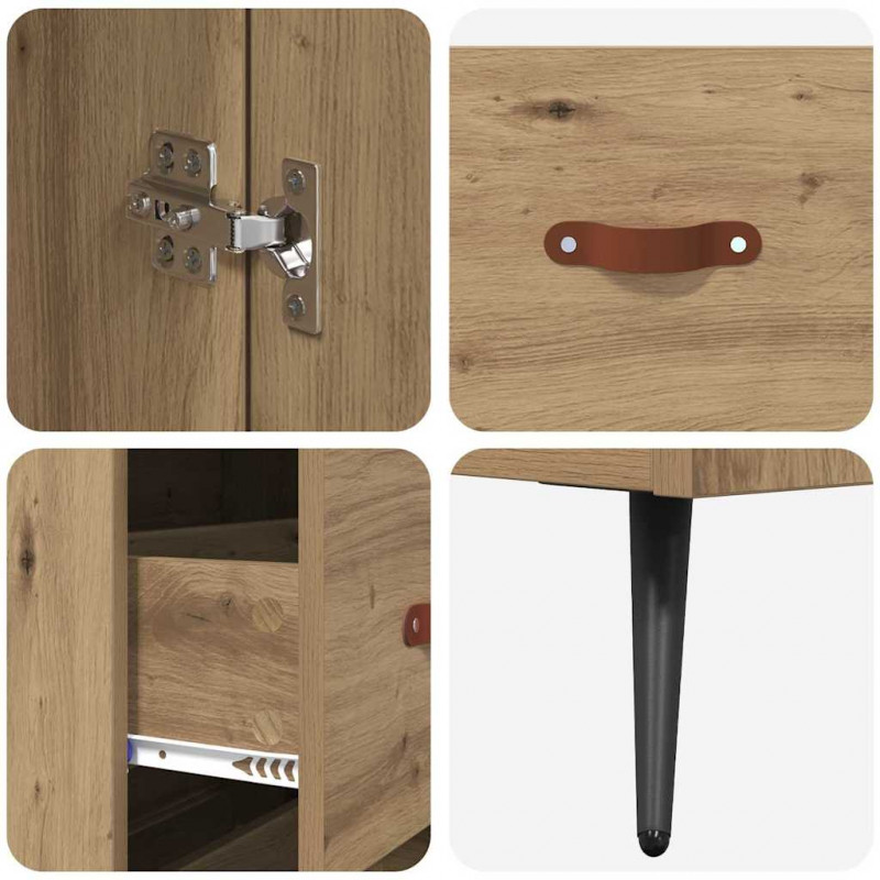 Highboard z szufladą Dąb rzemieślniczy 69,5 x 34 x 180 cm