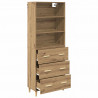Highboard z szufladą Dąb rzemieślniczy 69,5 x 32,5 x 180 cm