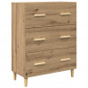 Highboard z szufladą Dąb rzemieślniczy 69,5 x 32,5 x 180 cm