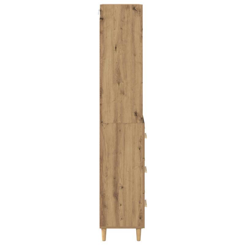 Highboard z szufladą Dąb rzemieślniczy 69,5 x 32,5 x 180 cm