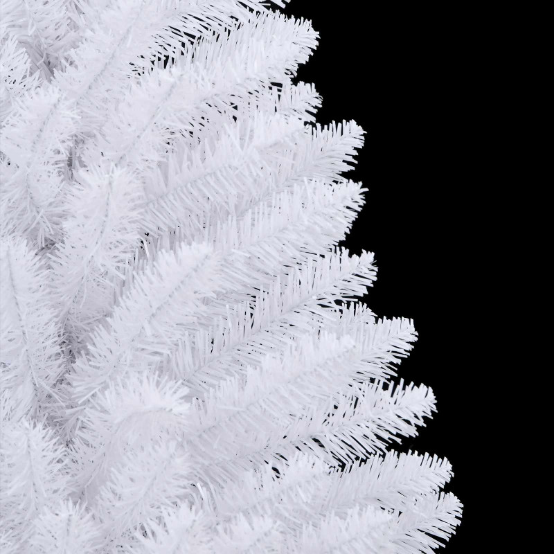 Sztuczna choinka z zawiasami z podstawą Biały 120 cm PVC i Stal