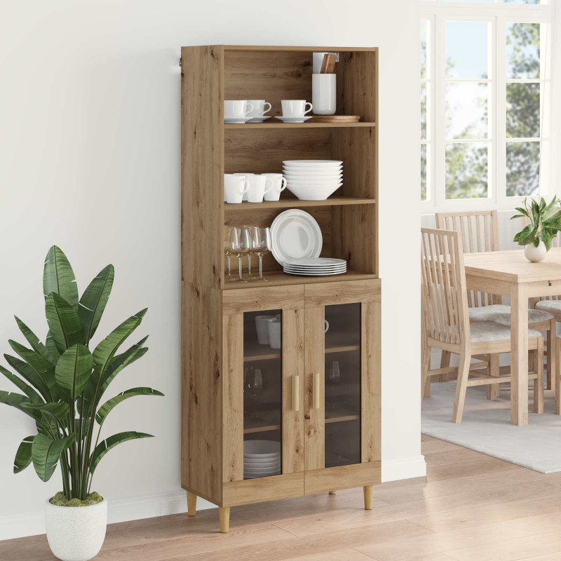 Highboard Dąb rzemieślniczy 69,5 x 32,5 x 180 cm