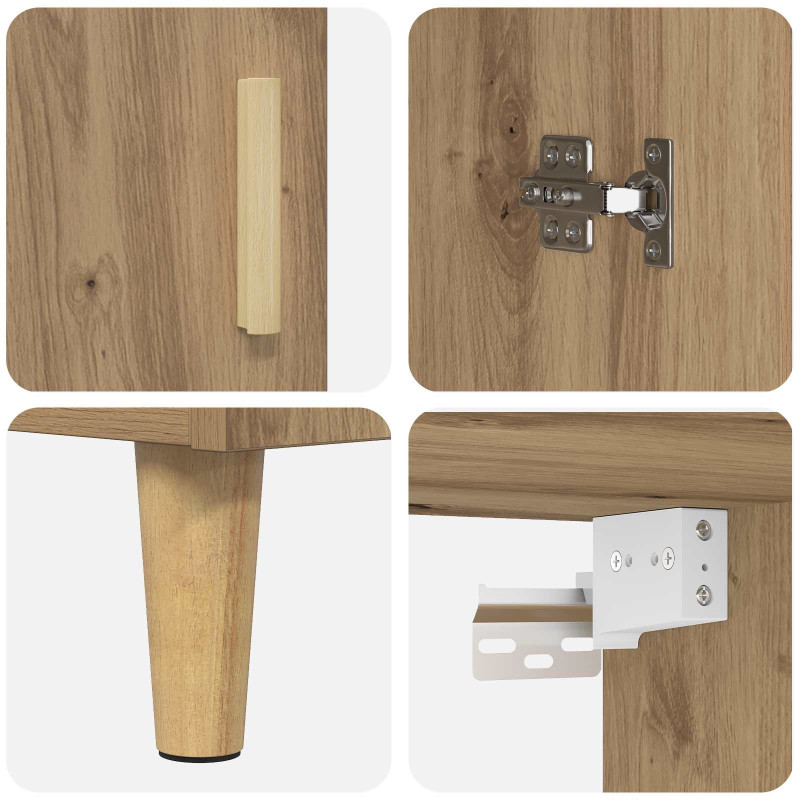 Highboard Dąb rzemieślniczy 69,5 x 32,5 x 180 cm