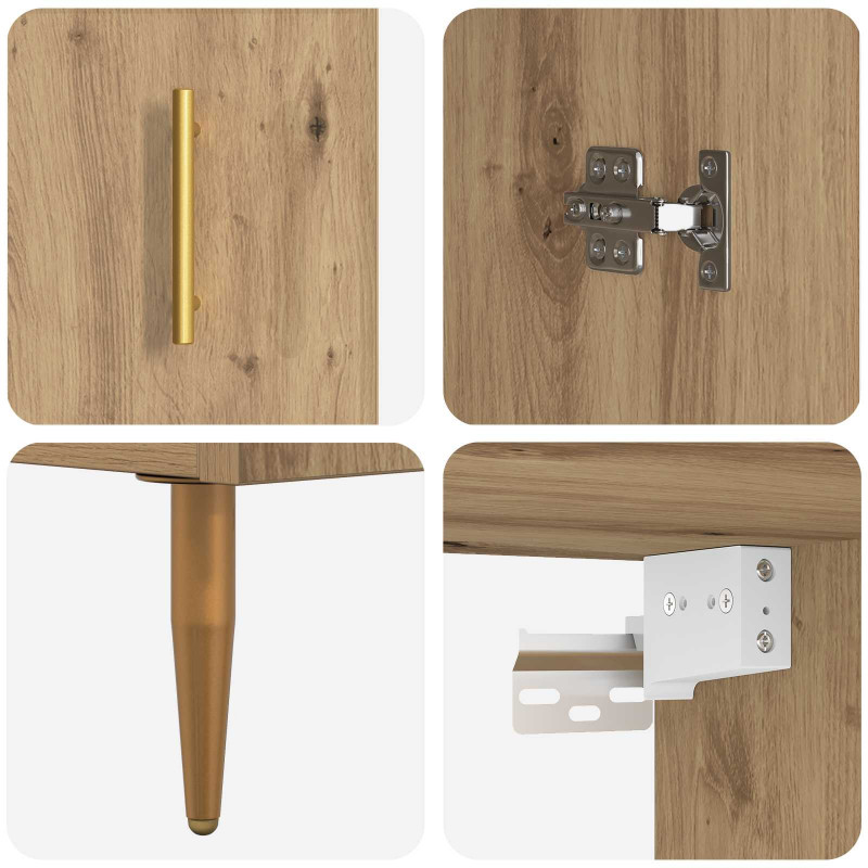 Highboard Dąb rzemieślniczy 69,5 x 34 x 180 cm