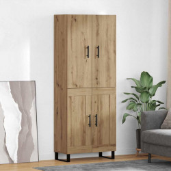Highboard 2 pcs Dąb rzemieślniczy 69,5 x 34 x 180 cm