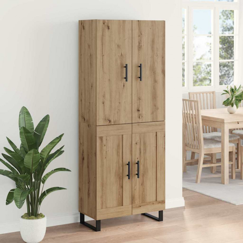 Highboard 2 pcs Dąb rzemieślniczy 69,5 x 34 x 180 cm