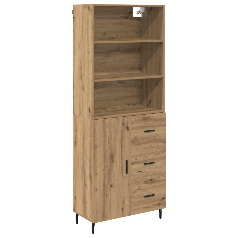 Highboard z szufladą Dąb rzemieślniczy 69,5 x 34 x 180 cm