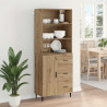 Highboard z szufladą Dąb rzemieślniczy 69,5 x 34 x 180 cm