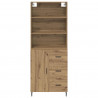 Highboard z szufladą Dąb rzemieślniczy 69,5 x 34 x 180 cm