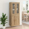 Highboard 2 pcs Dąb rzemieślniczy Materiał drewnopochodny
