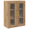 Highboard 2 pcs Dąb rzemieślniczy Materiał drewnopochodny