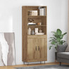 Highboard 2 pcs Dąb rzemieślniczy Materiał drewnopochodny