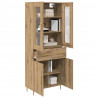 Highboard 2 pcs Dąb rzemieślniczy Materiał drewnopochodny