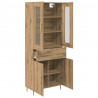 Highboard 2 pcs Dąb rzemieślniczy Materiał drewnopochodny