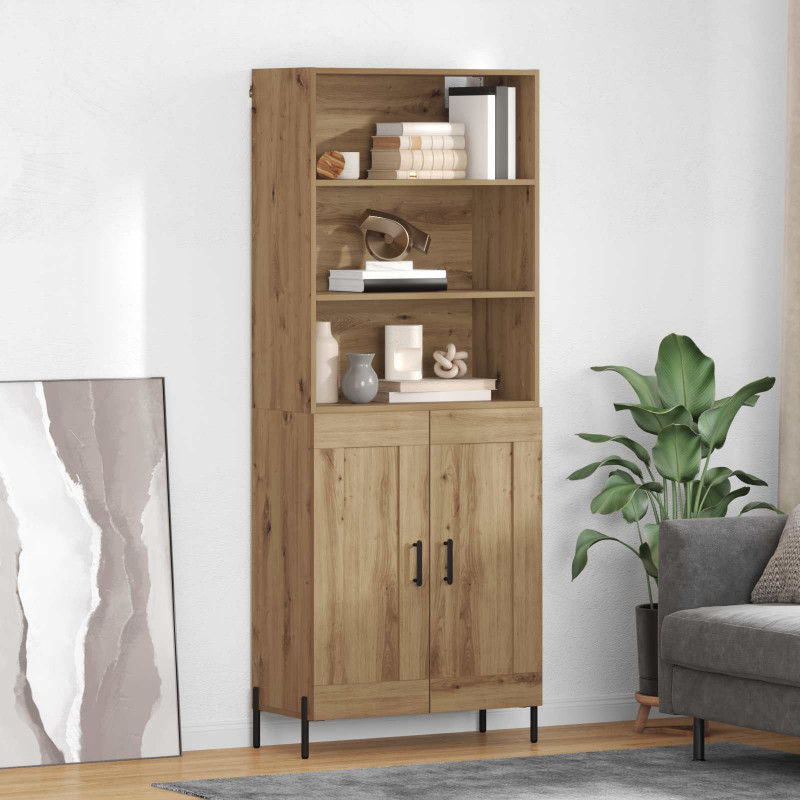 Highboard Dąb rzemieślniczy 69,5 x 32,5 x 180 cm