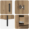 Highboard Dąb rzemieślniczy 69,5 x 32,5 x 180 cm