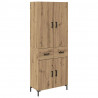 Highboard z szufladą Dąb rzemieślniczy 69,5 x 34 x 180 cm