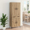 Highboard z szufladą Dąb rzemieślniczy 69,5 x 34 x 180 cm