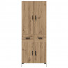Highboard z szufladą Dąb rzemieślniczy 69,5 x 34 x 180 cm