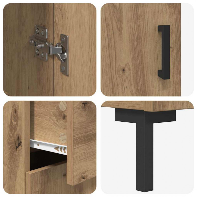 Highboard z szufladą Dąb rzemieślniczy 69,5 x 34 x 180 cm