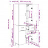 Highboard z szufladą Dąb rzemieślniczy 69,5 x 34 x 180 cm
