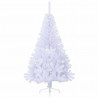 Sztuczna choinka z 150 diodami LED Biały 150 cm PVC i stal