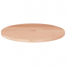 Okrągły blat do stolika, Ø30x1,5 cm, surowe drewno dębowe