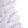 Sztuczna choinka z zawiasami z podstawą Biały 240 cm PVC i stal