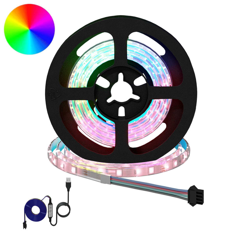 Taśma LED 2 pcs Czarny i przezroczysty 750 mm Miedź i plastik