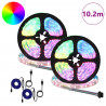 Taśma LED 2 pcs Czarny i przezroczysty 5100 mm Miedź i plastik