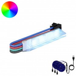 Taśma LED 2 pcs Czarny i wielokolorowy 1745 mm Miedź i plastik