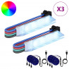 Taśma LED 2 pcs Czarny i wielokolorowy 1745 mm Miedź i plastik