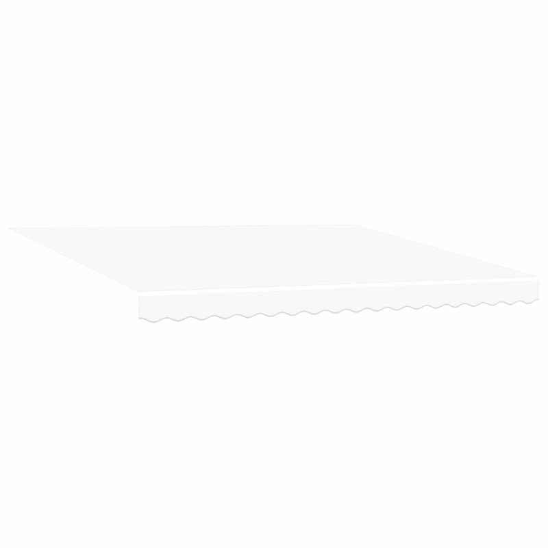 Markiza zwijana Biały 4 × 3 m Canvas i Aluminium