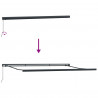 Markiza zwijana Zielony i Biały 4 × 3 m Canvas i Aluminium