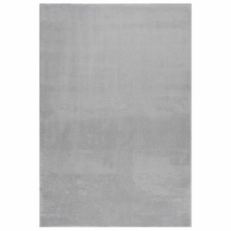 Dywan z krótkim włosiem i możliwością prania, 160x230 cm, szary