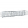 Podniesione łóżko gabionowe 2 pcs Srebrny 340 x 60 x 55 cm