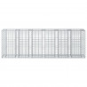 Podniesione łóżko gabionowe 2 pcs Srebrny 250 x 50 x 80 cm